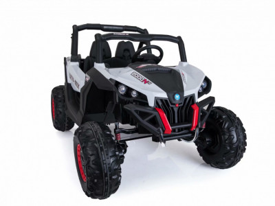 Masinuta electrica pentru copii cu 2 locuri, UTV BUGGY POWER 4×4 (XMX603) Alb - Img 8