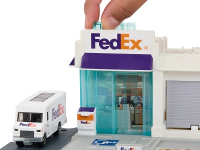 MATCHBOX SET ACTION DRIVERS CENTRUL DE COLETE FEDEX - Img 4