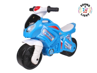 Motocicleta de politie Ride On, TechnoK, cu sunete si lumini, albastru - Img 1