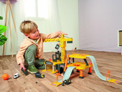 Pista de masini Majorette Creatix Construction cu 5 masinute Volvo - Img 7