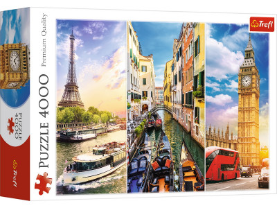 PUZZLE TREFL 4000 CALATORIE IN EUROPA - Img 1