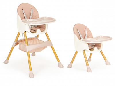 Scaun Pentru Hranire 2 in 1, pentru masa si activitati, Ecotoys, HC-823S Roz - Img 2