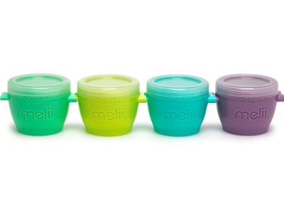 SET 4 RECIPIENTE PLASTIC SNAP&GO, MELII, 118 ML - Img 2