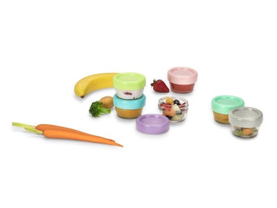 SET 6 RECIPIENTE STICLA PENTRU HRANA BEBE, MELII, 59 ML - Img 3