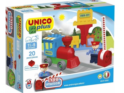 Set constructie Unico Plus, locomotiva - Img 2