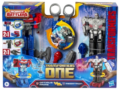TRANSFORMERS ONE SET 2 FIGURINE OPTIMUS PRIME SI MEGATRON - Img 1