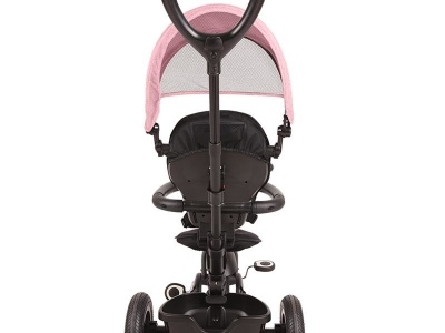 Tricicleta cu roti de cauciuc Qplay Rito Rubber Roz - Img 6
