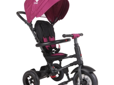 Tricicleta cu roti de cauciuc Qplay Rito Rubber Violet - Img 7