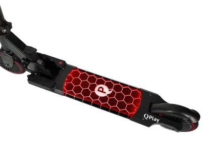 Trotineta LED Qplay Honeycomb Rosu - Img 5