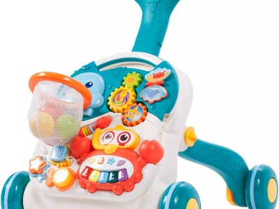 Antepremergator Malplay 2 in 1, cu jucarii detasabile, albastru - Img 1