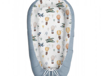 Baby Nest Klups Sky World C004 cu plapuma si perna - Img 1