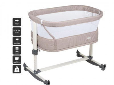 BabyGo - Patut co-sleeper Vivaldi Beige - Img 4