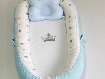 Babynest Plush MyKids 0198 Prince Blue - Img 3