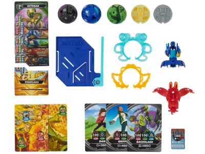 BAKUGAN SET DE LUPTA NILLIOUS, MANTID, BRUISER, OCTOGAN SI TROX - Img 2
