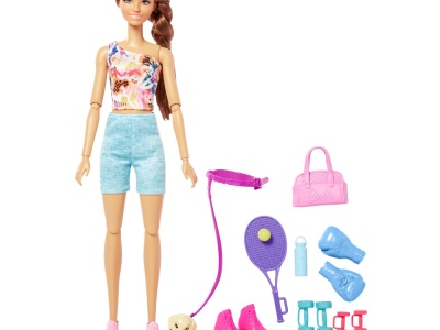 BARBIE SET DE JOACA CU ACCESORII PAPUSA BARBIE SPORTIVA - Img 2