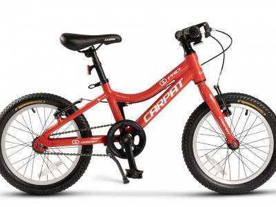 Bicicleta Copii 4-6 ani Carpat C16208C 16", Rosu/Alb - Img 1