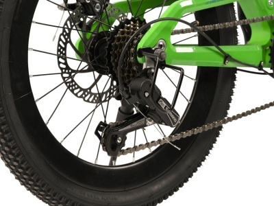 Bicicleta Copii MTB-FS Carpat 20" C20344A, Verde/Albastru - Img 5
