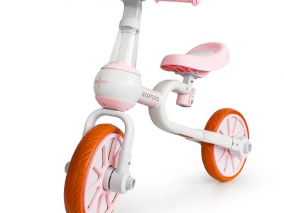 Bicicleta ECOTOYS de Echilibru 4in1 cu Pedale, Roti Laterale - Img 4