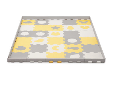 COVORAS DE JOACA KINDERKRAFT LUNO SHAPES, PUZZLE 3D, SPUMA, YELLOW - Img 2