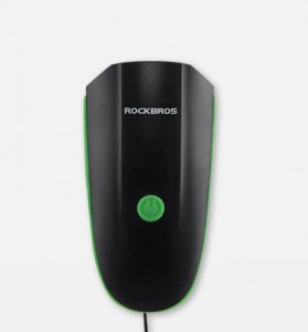 Far/Lanterna 2 in1, lumina LED 250 lm si sonerie 140 Db, culoare negru/verde, Rockbros - Img 3