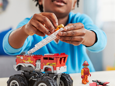 HOT WHEELS MONSTER TRUCK MEGA SET CONSTRUCTIE 5 ALARM - Img 2
