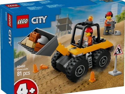 LEGO CITY INCARCATOR PE ROTI GALBEN PENTRU CONSTRUCTII 60450 - Img 1