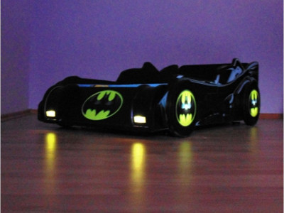 Pat masina Batmobil cu lumini 180x80 - Img 2