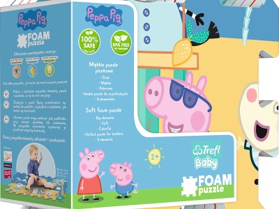 PUZZLE DE PODEA DIN SPUMA PEPPA PIG SUMMER - Img 1
