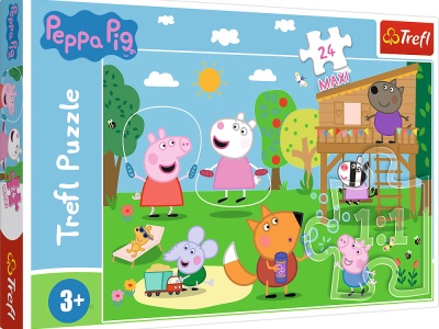 PUZZLE TREFL 24 MAXI PEPPA PIG DISTRACTIA DIN IARBA - Img 1