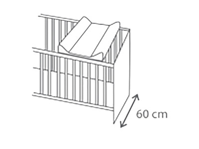 Saltea de infasat bebe cu intaritura 70x47,5 Klups Elephant World C005 - Img 2