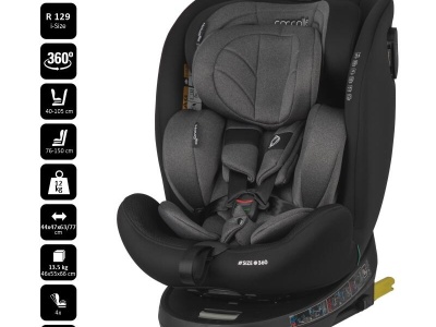 Scaun auto iSize 40-150 cm Coccolle Nova Diamond black - Img 4
