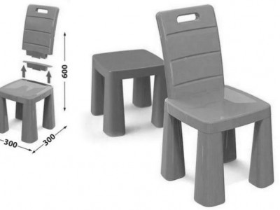 Scaun taburet MyKids 04690/2 Verde - Img 2