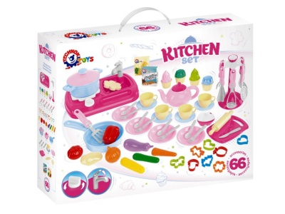 Set de bucatarie cu ustensile, TechnoK, 66 de piese - Img 1