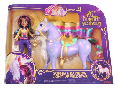 UNICORN ACADEMY SET SOPHIA SI WILDSTAR LUMINA DE CURCUBEU - Img 1