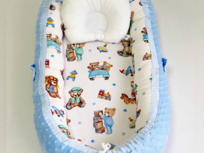 Babynest Plush MyKids 0193 Teddy Blue - Img 3