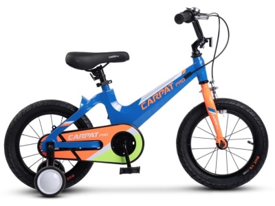 Bicicleta Copii 3-5 ani Carpat PRO C14122B 14", Albastru/Portocaliu - Img 1