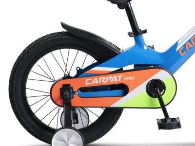 Bicicleta Copii 4-6 ani Carpat PRO C16122B 16", Albastru/Portocaliu - Img 4
