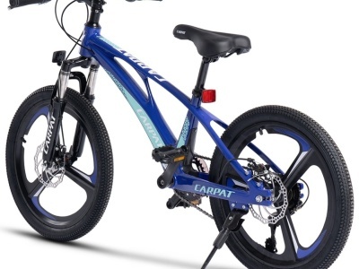 Bicicleta Copii MTB Carpat 20" C20343A, Roti Magneziu, Cadru Magneziu, Frane Disc, 7 Viteze, Albastru - Img 3