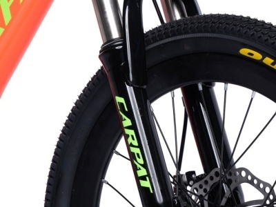 Bicicleta Copii MTB-FS Carpat 20" C20344A, Portocaliu/Verde - Img 7