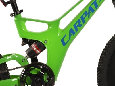 Bicicleta Copii MTB-FS Carpat 20" C20344A, Verde/Albastru - Img 6