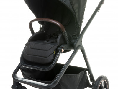 Carucior reversibil cu roti de cauciuc (max. 22 Kg) 4Baby EVERSO Negru - Img 1