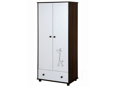 Dulap Camera copii Bebelusi 2 Usi Klups Safari Giraffe Wenge - Img 1