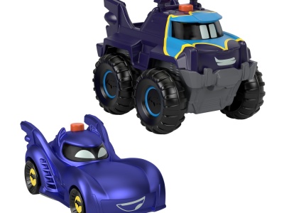 FISHER PRICE BATWHEELS SET 2 MASINUTE CU LUMINI SCARA 1:55 - Img 2