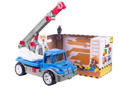 Masinuta, utilaj de constructie, macara cu carlig TechnoK, in cutie - Img 1