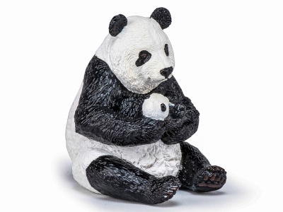 PAPO FIGURINA URS PANDA SEZAND CU PUI IN BRATE - Img 3