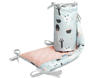 Protectie interioara de plus patut Sensillo KARO 180x30 cm Caprioare - Img 3