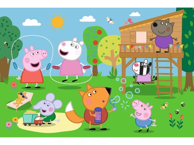PUZZLE TREFL 24 MAXI PEPPA PIG DISTRACTIA DIN IARBA - Img 2