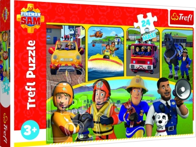 PUZZLE TREFL 24 MAXI POMPIERUL SAM - Img 1
