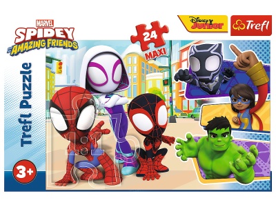 PUZZLE TREFL 24 MAXI SPIDEY SI PRIETENII LUI EXTRAORDINARI - Img 3