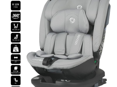 Scaun auto rotativ iSize Coccolle Velsa Neutral grey - Img 5